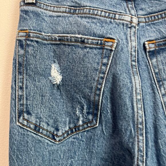 Abercrombie & Fitch Curve Love Ultra High Rise 90s Straight Jeans Sz 24/00L - Picture 8 of 9